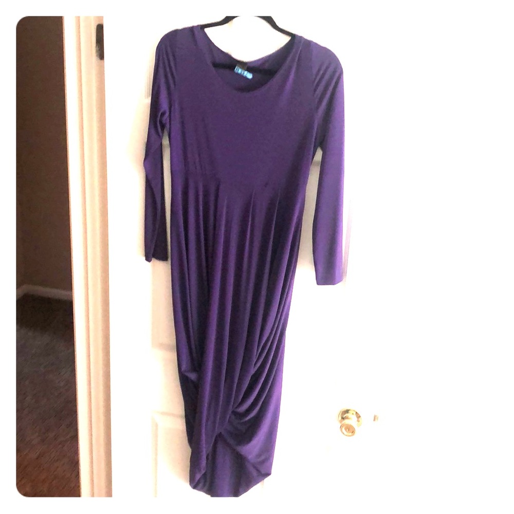 Purple long sleeve dress